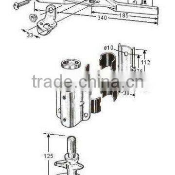 Steel container side lock sets