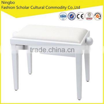 keyboard bench white glossy