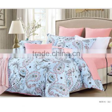 Luxury 128*68 Cotton Bedding Sets blue and pink beddings