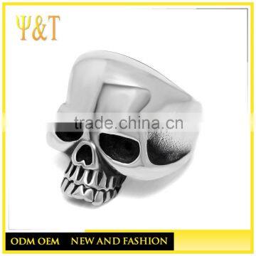 Jingli Jewelry Personalized color for big teeth skull rings,cheap skull rings for men (HS-044)