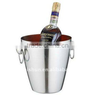 stainless steel ice bucket with hands