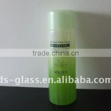 green cream glass squirting BOTTLE