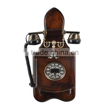 Home Decorative Antique Wooden Wall Telephone For Gifts