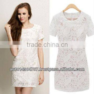 2014 EUROPEAN LATEST COLLAR DRESS 9003