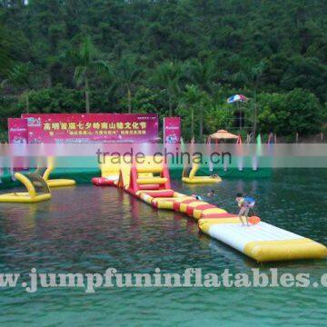 Inflatable floating water park /aqua obstacle course for kids