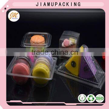 Wholesale Disposable Clear Plastic Clamshell Gift Macaron Packaging Box photo-3