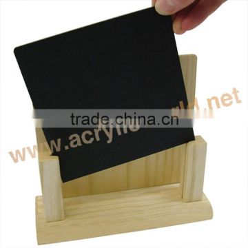 new style wooden clipboard menu holders/menu chalkboards for restaurants/mini chalkboard