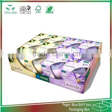 24 pcack paper candle counter display box