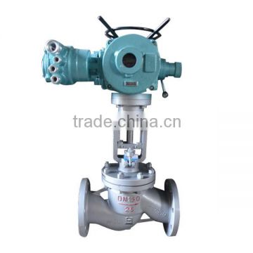 Shanghai POV 2016 hot sale din sanitary flanged electric operated shut-off valve with standard port size