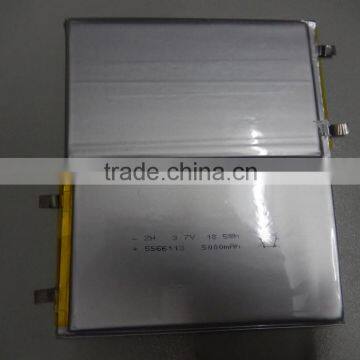 li-polymer li-po 5566113 battery cell 5000mAh 3.7V rechargeable battery