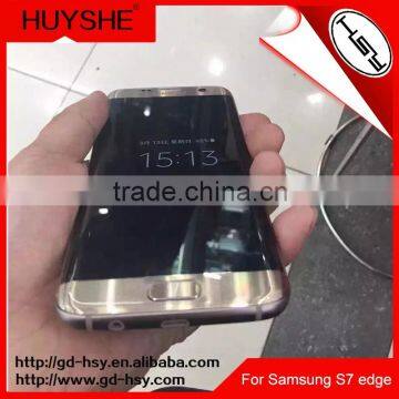 HUYSHE anti shock cheap price 3D PET and TPU composite materia screen protector for Samsung s7 edge