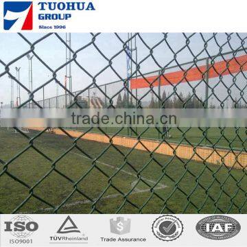 Galvanized and PVC coated chain link mesh,used chain link fence