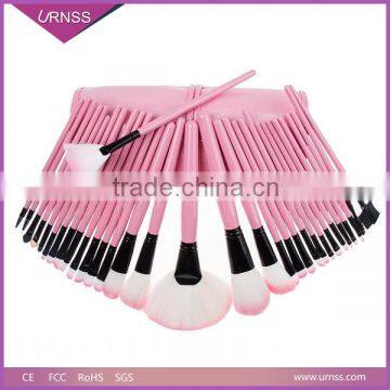 32pcs Pink Synthetic Makeup Brushes Set