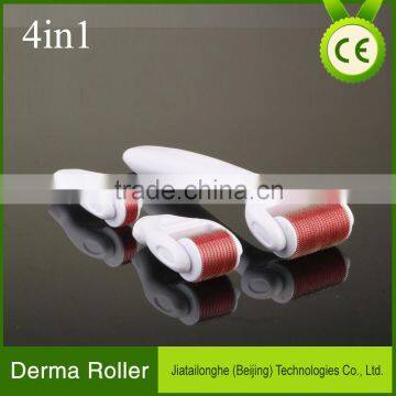High Quality 4 in 1 Derma Roller 720/300/1200 Needles Stainless Microneedle Dermaroller Kits for Skin Whitening photo-5