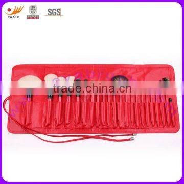 22 pcs professional makeup brush set with red color case