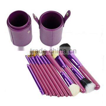 12pcs Cyclinder Makeup Brush Shenzhen Travel Kit