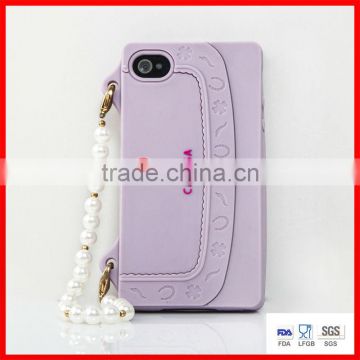 wallet shape silicone phone cases