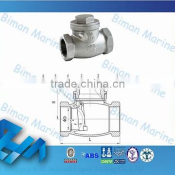 Marine API Approved Cast Iron Check Valve for Pipe