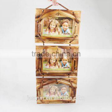 2016 hot sell new High quality 3 in1 wooden material photo frame for kids or restaurant