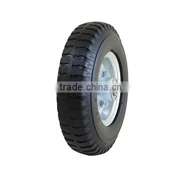 Steel rims solid rubber wheel 2.50-4