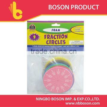 9 pcs colors fraction circle