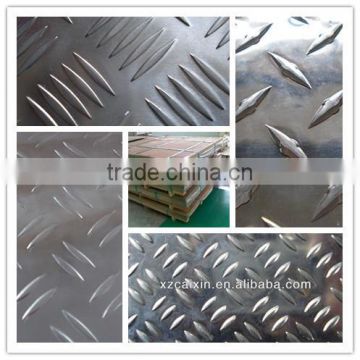 5 bars embossed aluminum plate, aluminum checkered sheet 1060