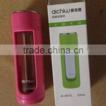 BPA-Free Glass Water Bottle With Lid Protable photo-4