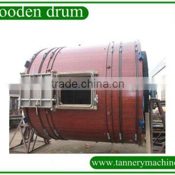 leather vegetable tanned wood drum tannery drum for skin