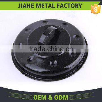 Save Times Cooking Round Enamel Chicken Grill Roaster Pan photo-5