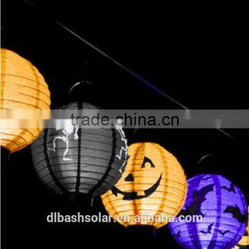 electric hanging pumpkin lanterns Halloween paper lanterns