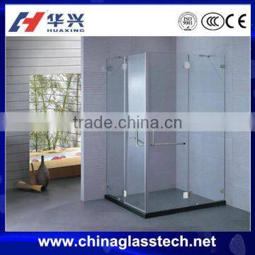 Slding frameless glass extend shower door