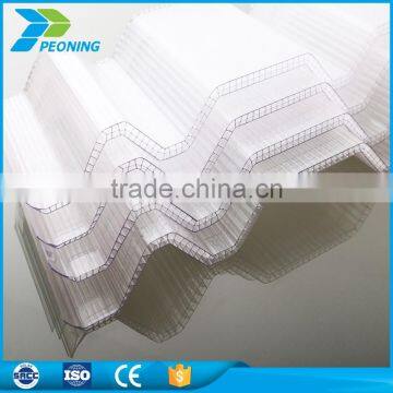 Clear sun protection corrugated polycarbonate sheet for house