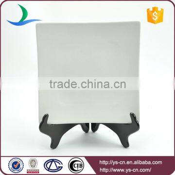 Porcelain White Square Shape Wholesale Dinner Plates photo-2