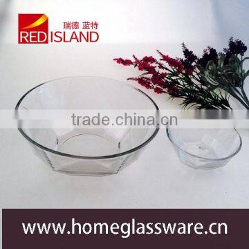 2016 Wholesale Hight White Glass Bowl ,Soccer Shaped Salad Glass Bowl, photo-3