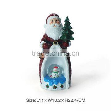 New Year Polyresin Lifelike Santa Claus Sculpture photo-5