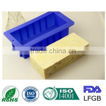 Hot big rectangular shape silicone soap mould