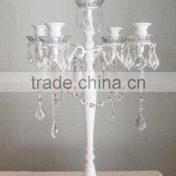 Crystal Hanging Candelabra/ Wedding Crystal Candelabra/wedding Table Candelabra photo-5