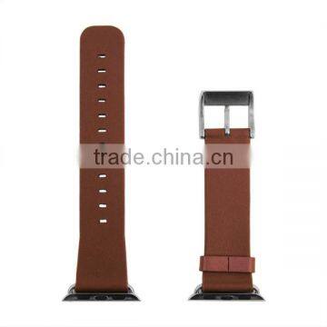 Quality Guaranteed Make To Order Imported Leather Fake Leather Watch Strap For Apple Watch Band