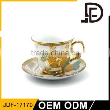 Pink Elegant Fine Royal Bone China With Gold Rim Wholesale Tea Cup photo-4