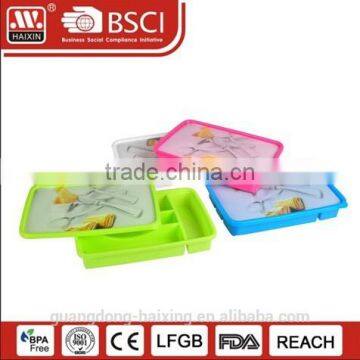 Hot sale and good quality Plastic Cutlery Holder with cover