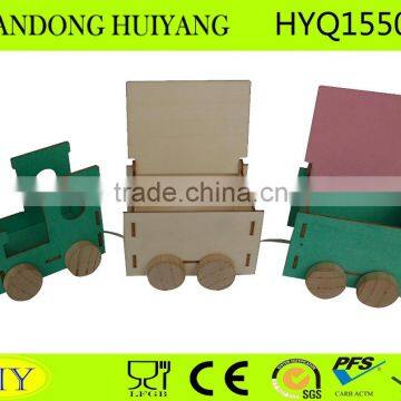 Kids Wooden Train Toy Custom Train Popular Wooden Education Assembly Toy Train photo-2
