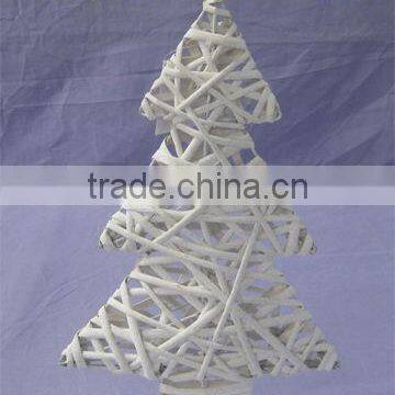 40cm mini wicker Christmas tree decoration