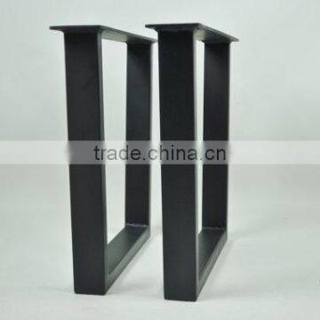 Black Powder Coated Trapezoid Metal Industrial Table Feet,furniture Metal Leg photo-2