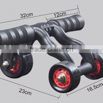 Three Ab Wheel Roller With ab Mat Fitness Exerciser Abdomonal Abs Wheels