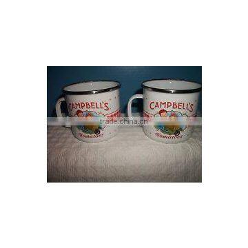 High Quality cheap Christmas mug/printed enamel mugs/Decorative Christmas mugs