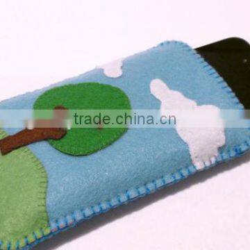 2017 hot new products alibaba website china supplier wholesale bulk felt custom design cell phone case made in china