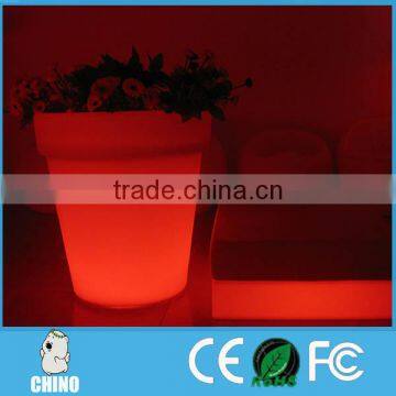 LED Vase fiber led flower pot /solar flower potfor outdoor