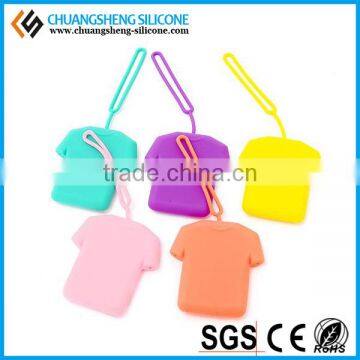 SMALL T-SHIRT FORM SOFT SILICONE CASE/BAG FOR KEY OR CARD photo-4