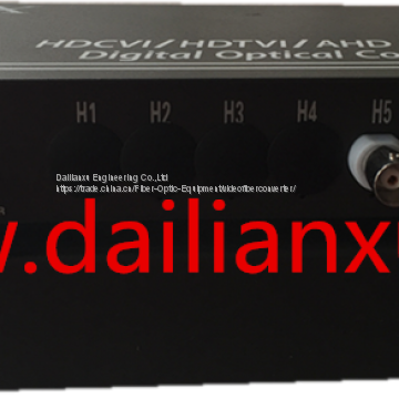 HD-AHD/CVI/TVI/Analog 4 in One Video Audio Data Fiber Optical Transmitter and Receiver photo-4