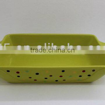 colorful dots wholesale ceramic bakeware sets